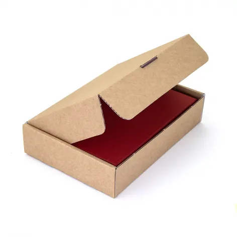 Pack of 50.webp Postal Boxes; 12 choc size; E flute White Lined